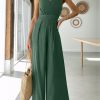 ANRABESS Jumpsuits for Women Summer Dressy Casual Linen Romper Sleeveless V Neck High Waist Wide Leg Beach Vacation Outfits - Image 50