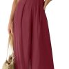 ANRABESS Jumpsuits for Women Summer Dressy Casual Linen Romper Sleeveless V Neck High Waist Wide Leg Beach Vacation Outfits - Image 87