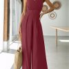 ANRABESS Jumpsuits for Women Summer Dressy Casual Linen Romper Sleeveless V Neck High Waist Wide Leg Beach Vacation Outfits - Image 88
