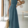 ANRABESS Jumpsuits for Women Summer Dressy Casual Linen Romper Sleeveless V Neck High Waist Wide Leg Beach Vacation Outfits - Image 96