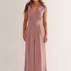 ANRABESS Jumpsuits for Women Summer Dressy Casual Linen Romper Sleeveless V Neck High Waist Wide Leg Beach Vacation Outfits - Image 109