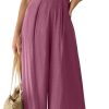 ANRABESS Jumpsuits for Women Summer Dressy Casual Linen Romper Sleeveless V Neck High Waist Wide Leg Beach Vacation Outfits